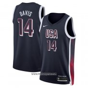 Camiseta USA 2024 Anthony Davis #14 Azul