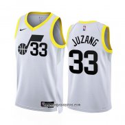 Camiseta Utah Jazz Johnny Juzang #33 Association 2022-23 Blanco