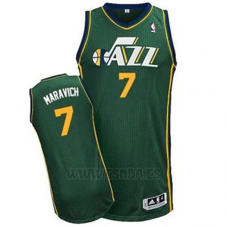 Camiseta Utah Jazz Pete Maravich #7 Retro Verde