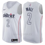 Camiseta Washington Wizards John Wall #2 Ciudad Blanco