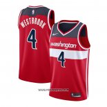 Camiseta Washington Wizards Russell Westbrook #4 Icon 2020-21 Rojo