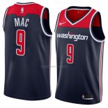 Camiseta Washington Wizards Sheldon Mac #9 Statement 2018 Negro