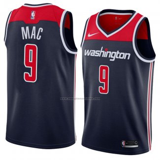 Camiseta Washington Wizards Sheldon Mac #9 Statement 2018 Negro