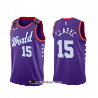 Camiseta 2020 Rising Star Brandon Clarke #15 World Violeta