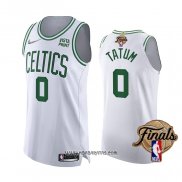 Camiseta Boston Celtics Jayson Tatum #0 Association Autentico 2022 NBA Finals Blanco