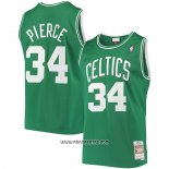 Camiseta Boston Celtics Paul Pierce #34 Hardwood Classics Throwback Verde