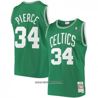 Camiseta Boston Celtics Paul Pierce #34 Hardwood Classics Throwback Verde