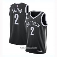Camiseta Brooklyn Nets Blake Griffin #2 Icon 2020-21 Negro