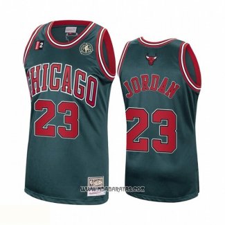 Camiseta Chicago Bulls Michael Jordan #23 Mitchell & Ness 1997-98 Verde