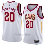 Camiseta Cleveland Cavaliers Billy Preston #20 Association 2018 Blanco