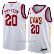 Camiseta Cleveland Cavaliers Billy Preston #20 Association 2018 Blanco