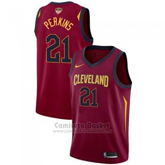 Camiseta Cleveland Cavaliers Kendrick Perkins Finals Bound Icon #21 2017-18 Rojo