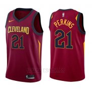 Camiseta Cleveland Cavaliers Kendrick Perkins #21 Icon 2017-18 Rojo