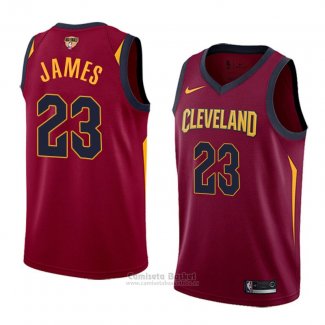 Camiseta Cleveland Cavaliers Lebron James Finals Bound Icon #23 2017-18 Rojo