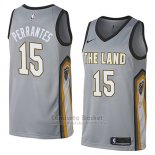 Camiseta Cleveland Cavaliers London Perrantes #15 Ciudad 2018 Gris