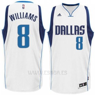 Camiseta Dallas Mavericks Deron Williams #8 Blanco