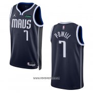 Camiseta Dallas Mavericks Dwight Powell #7 Statement 2022-23 Azul