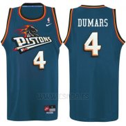 Camiseta Detroit Pistons Joe Dumars #4 Azul