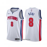 Camiseta Detroit Pistons Jordan Bone #8 Association Blanco