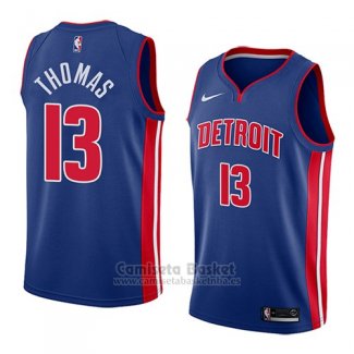 Camiseta Detroit Pistons Khyri Thomas #13 Icon 2018 Azul