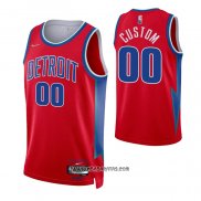 Camiseta Detroit Pistons Personalizada Ciudad 2021-22 Rojo