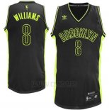 Camiseta Electricidad Moda Brooklyn Nets Deron Williams #8 Negro