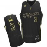 Camiseta Electricidad Moda Los Angeles Clippers Chris Paul #3 Negro