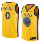 Camiseta Golden State Warriors Demarcus Cousins #0 Ciudad 2018 Amarillo