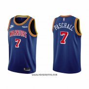 Camiseta Golden State Warriors Eric Paschall #7 75th Anniversary Azul