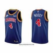 Camiseta Golden State Warriors Moses Moody #4 75th Anniversary Azul