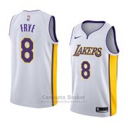 Camiseta Los Angeles Lakers Channing Frye #8 Association 2018 Blanco