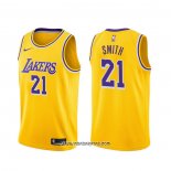 Camiseta Los Angeles Lakers J.r. Smith #21 Icon 2020 Amarillo