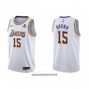 Camiseta Los Angeles Lakers Jabari Brown #15 Association 2021-22 Blanco