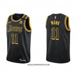 Camiseta Los Angeles Lakers Malik Monk #11 Mamba 2021-22 Negro