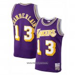 Camiseta Los Angeles Lakers Wilt Chamberlain #13 Mitchell & Ness 1971-72 Violeta