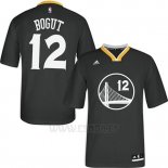 Camiseta Manga Corta Golden State Warriors Andrew Bogut #12 Negro