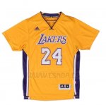 Camiseta Manga Corta Los Angeles Lakers Kobe Bryant #24 Amarillo
