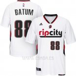 Camiseta Manga Corta Portland Trail Blazers Nicolas Batum #88 Blanco