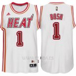 Camiseta Miami Heat Chris Bosh #1 Retro Blanco