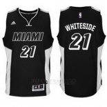 Camiseta Miami Heat Hassan Whiteside #21 Negro