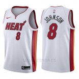 Camiseta Miami Heat Tyler Johnson #8 Association 2017-18 Blanco