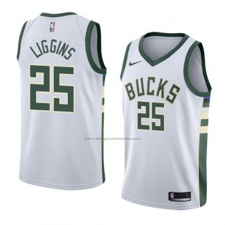 Camiseta Milwaukee Bucks Deandre Liggins #25 Association 2018 Blanco