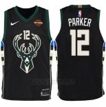 Camiseta Milwaukee Bucks Jabari Parker #12 Statement Harley 2017-18 Negro