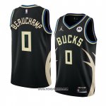 Camiseta Milwaukee Bucks Marjon Beauchamp #0 Statement 2022-23 Negro