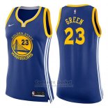 Camiseta Mujer Golden State Warriors Draymond Green Icon #23 2017-18 Azul