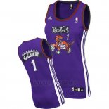 Camiseta Mujer Toronto Raptors Tracy McGrady #1 Violeta