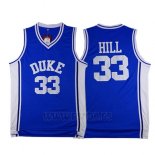 Camiseta NCAA Duke Blue Devils Grant Hill #33 Azul