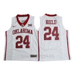 Camiseta NCAA Oklahoma State Buddy Hield #24 Blanco