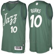 Camiseta Navidad 2016 Utah Jazz Alec Burks #10 Veder