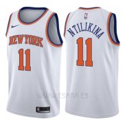 Camiseta New York Knicks Frank Ntilikina #11 Association 2017-18 Blanco